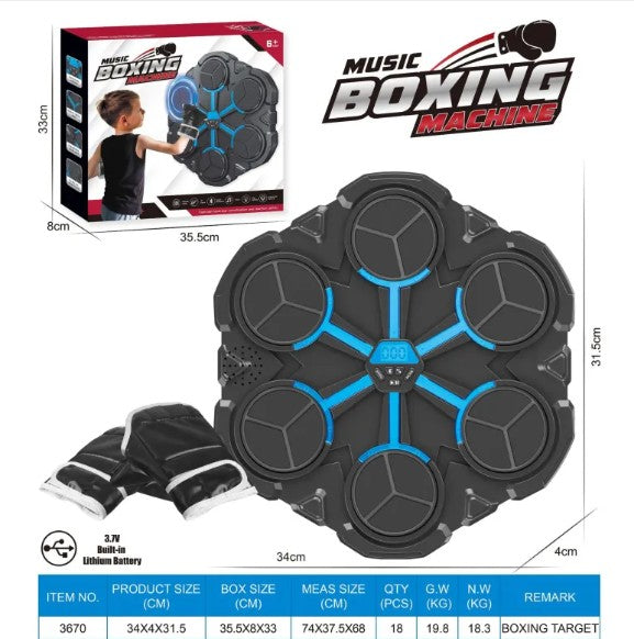 Máquina de Boxeo con Bluetooth y Luces LED – Entrenamiento Interactivo en Casa