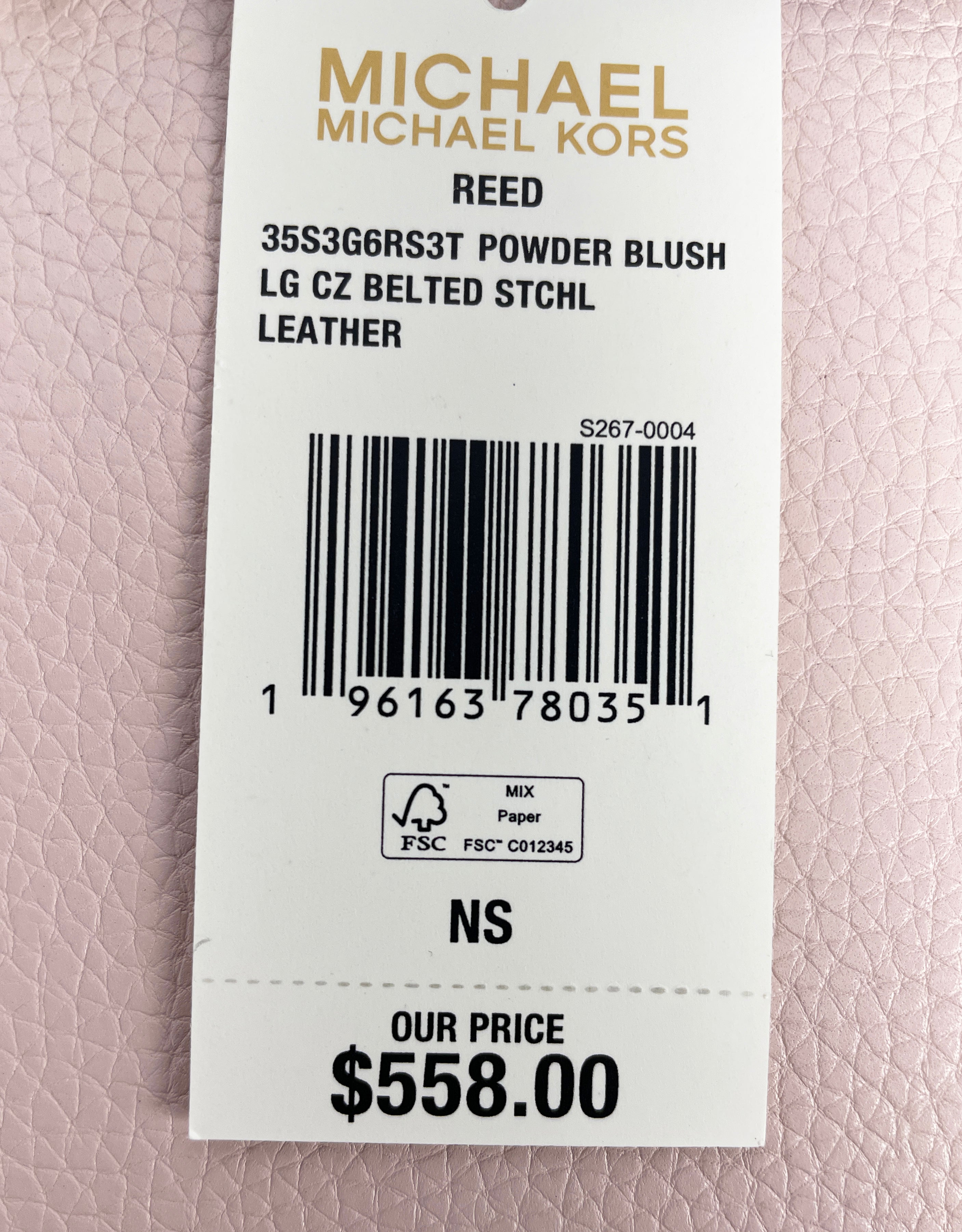Bolso Michael Kors Reed Grande – Satchel de Cuero con Correa Cruzada