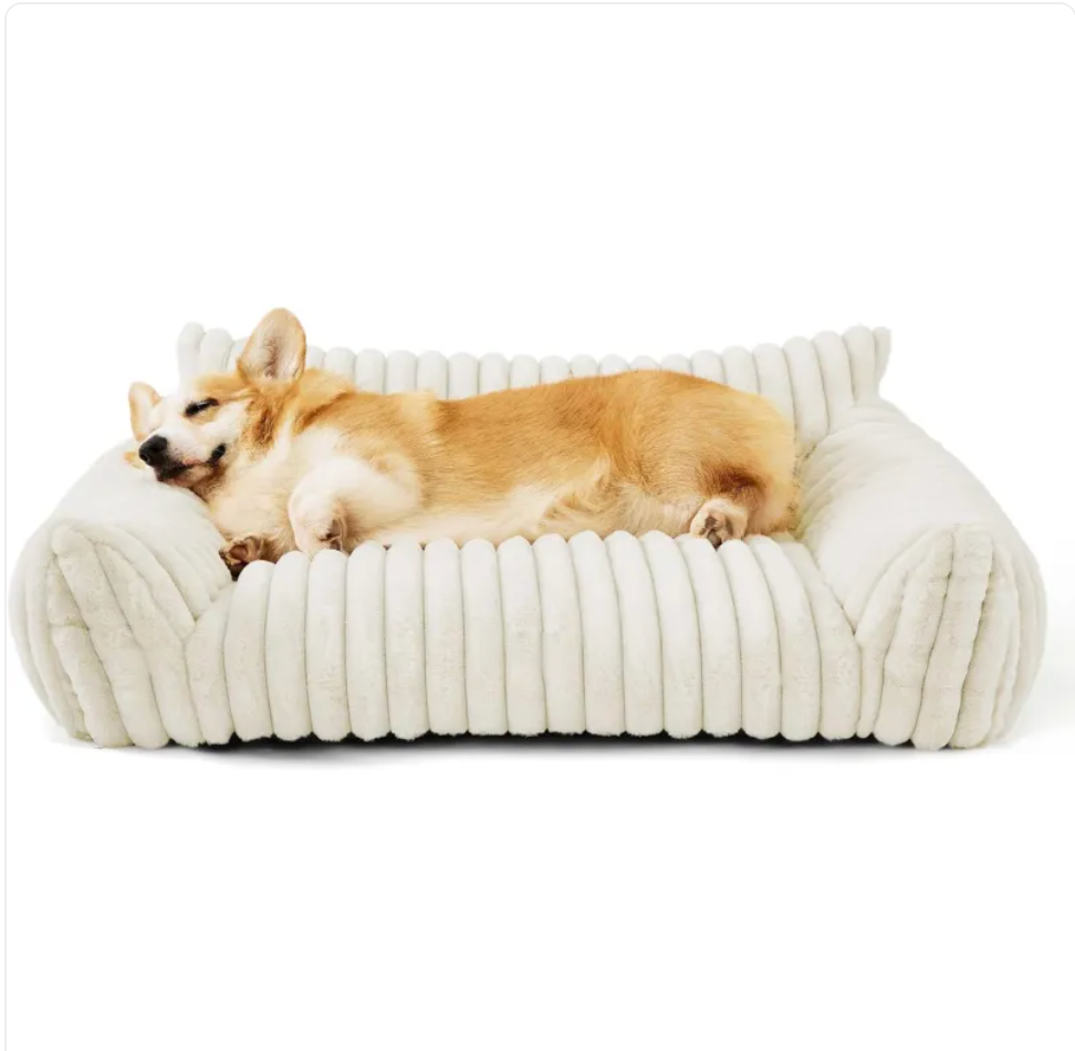 Sofá para Mascotas Bedsure – Cama de Pana Suave para Gatos y Perros