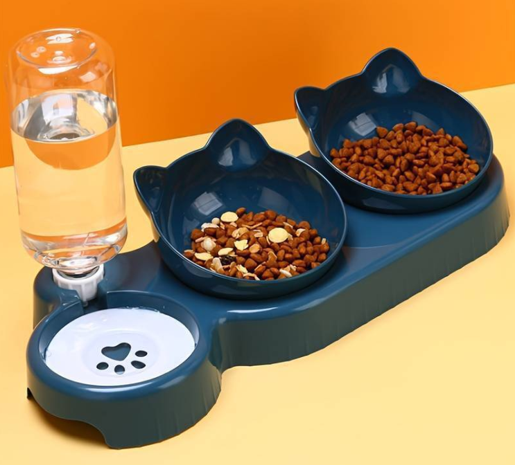 Comedero Automático para Gatos – Dispensador de Comida y Agua Programable