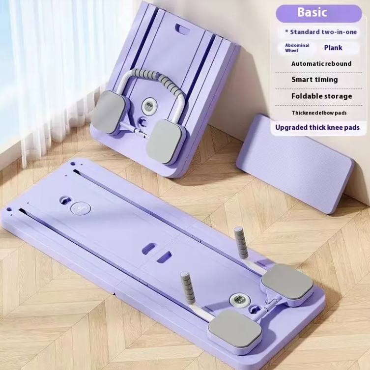 Tabla de Fitness Multifuncional con Rueda Abdominal – Entrenamiento Completo en Casa