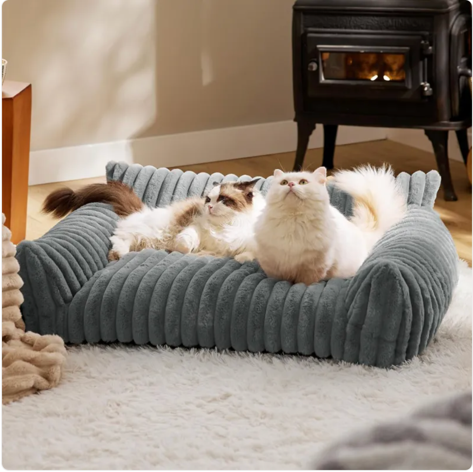 Sofá para Mascotas Bedsure – Cama de Pana Suave para Gatos y Perros