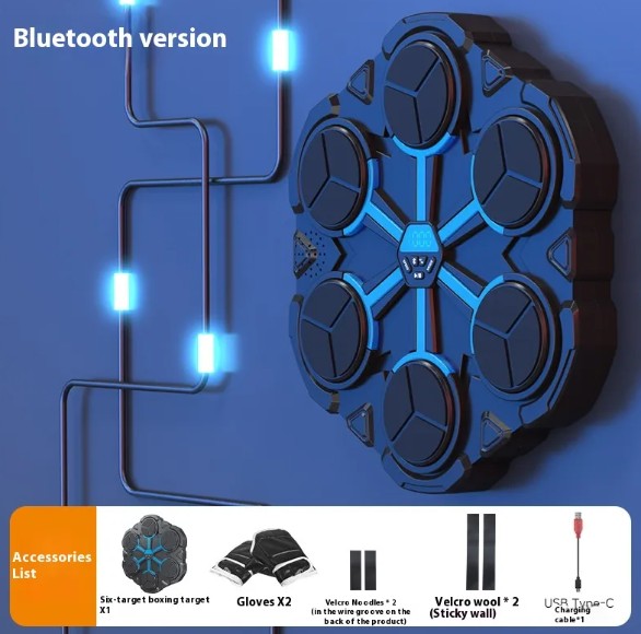 Máquina de Boxeo con Bluetooth y Luces LED – Entrenamiento Interactivo en Casa