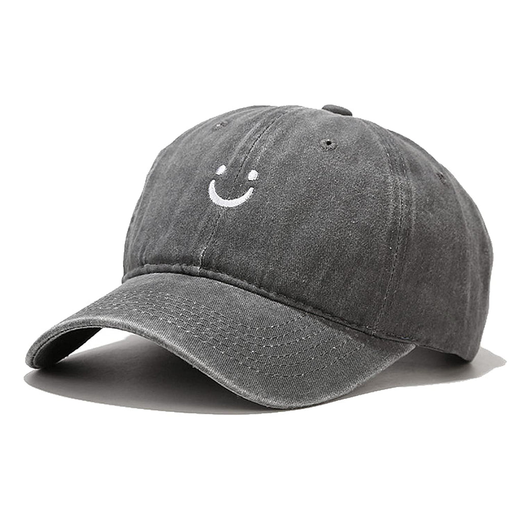 Gorra Smile Face Vintage | Algodón Suave | Unisex Talla Única