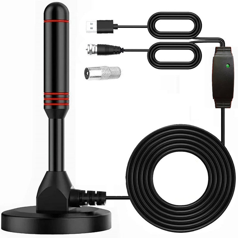 Antena de TV con Ventosa Interior/Exterior – DTMB DVB-T2 HD Digital