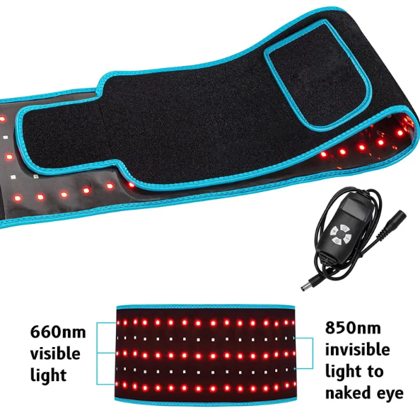 Cinturón de Terapia Infrarroja LED – 105 LEDs para Alivio del Dolor y Relajación