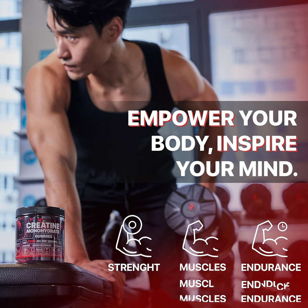 Gummies Muscle Boost con Creatina – Energía, Resistencia y Recuperación Muscular