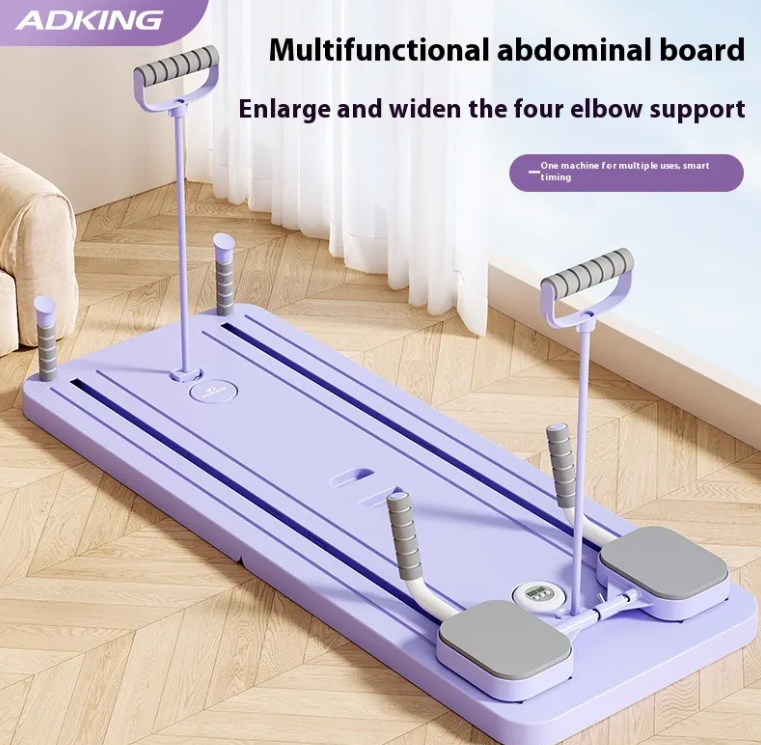 Tabla de Fitness Multifuncional con Rueda Abdominal – Entrenamiento Completo en Casa