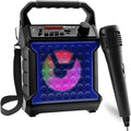 Máquina de Karaoke Portátil Risebass – Con Micrófono, Luces LED y Bluetooth