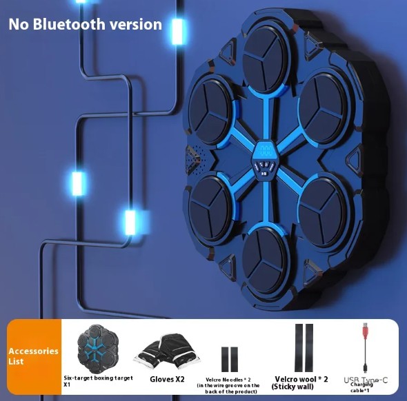Máquina de Boxeo con Bluetooth y Luces LED – Entrenamiento Interactivo en Casa