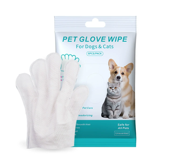 Guantes y Toallitas de Limpieza para Mascotas – Higiene Fácil para Perros y Gatos