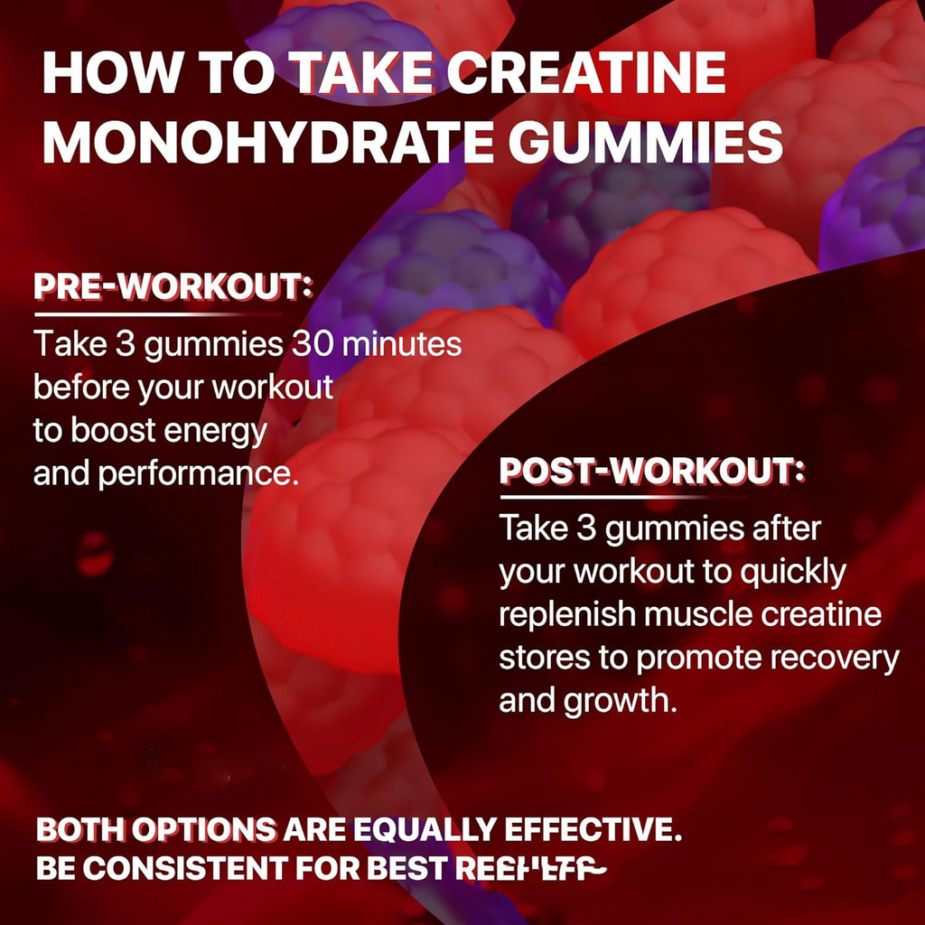 Gummies Muscle Boost con Creatina – Energía, Resistencia y Recuperación Muscular