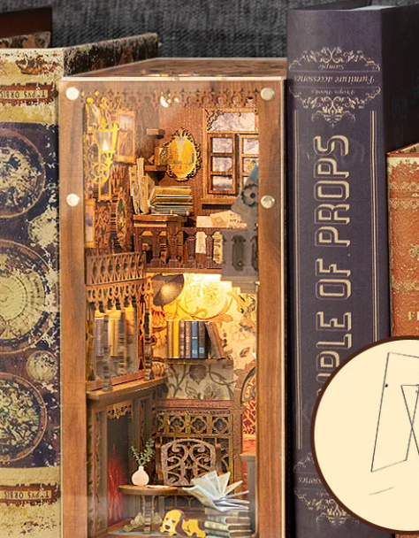 Puzzle 3D Porta-Libros de Madera – Decoración y Entretenimiento Creativo