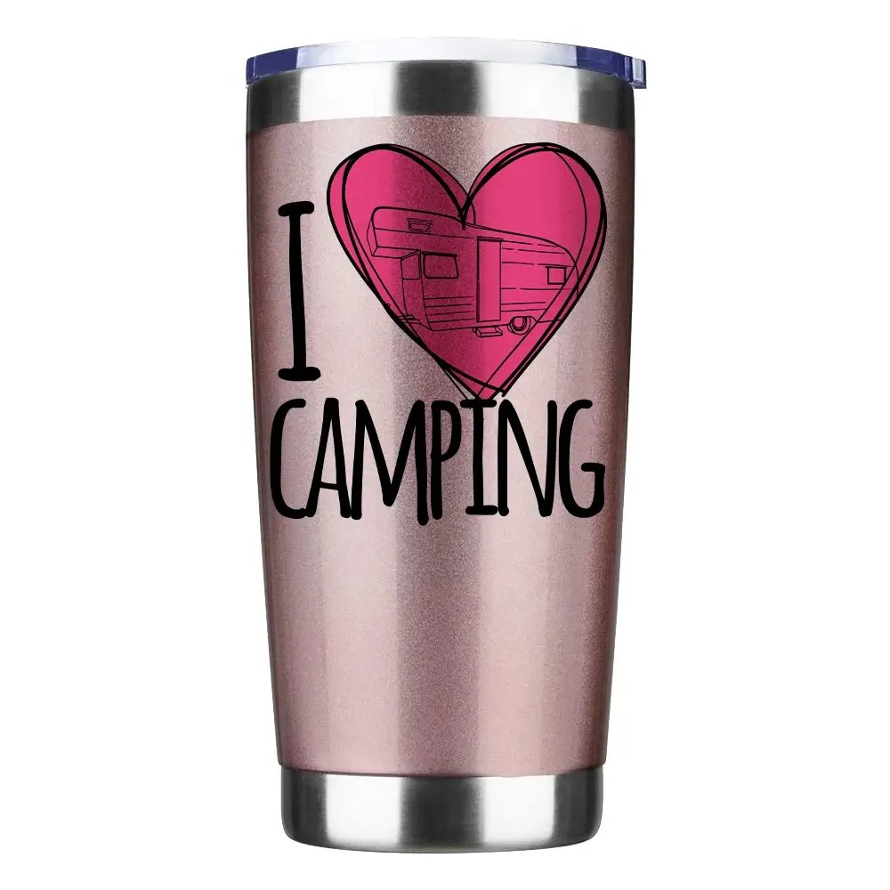 Termo Camping 20oz – Vaso Térmico al Vacío de Acero Inoxidable