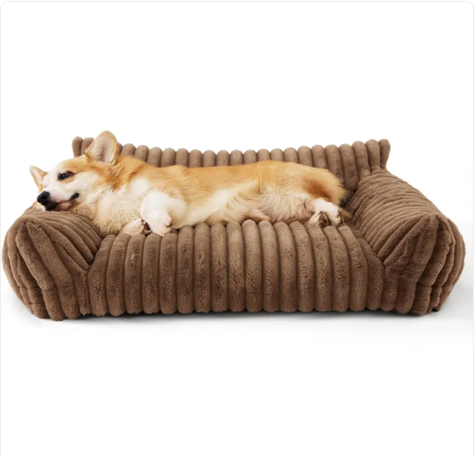 Sofá para Mascotas Bedsure – Cama de Pana Suave para Gatos y Perros