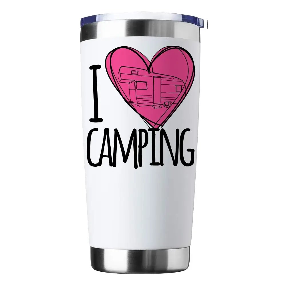 Termo Camping 20oz – Vaso Térmico al Vacío de Acero Inoxidable