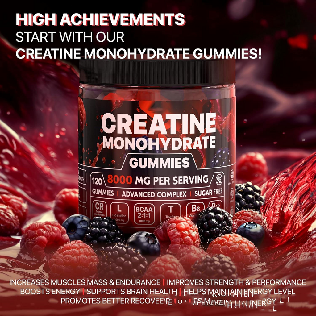 Gummies Muscle Boost con Creatina – Energía, Resistencia y Recuperación Muscular