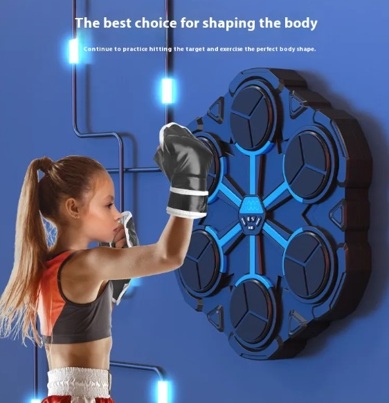 Máquina de Boxeo con Bluetooth y Luces LED – Entrenamiento Interactivo en Casa