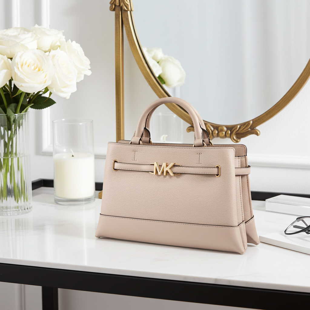 Bolso Michael Kors Reed Grande – Satchel de Cuero con Correa Cruzada